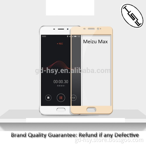 HUYSHE High Quality 2.5D full cover damage resistant tempered glass screen protector for Meizu M3 Max